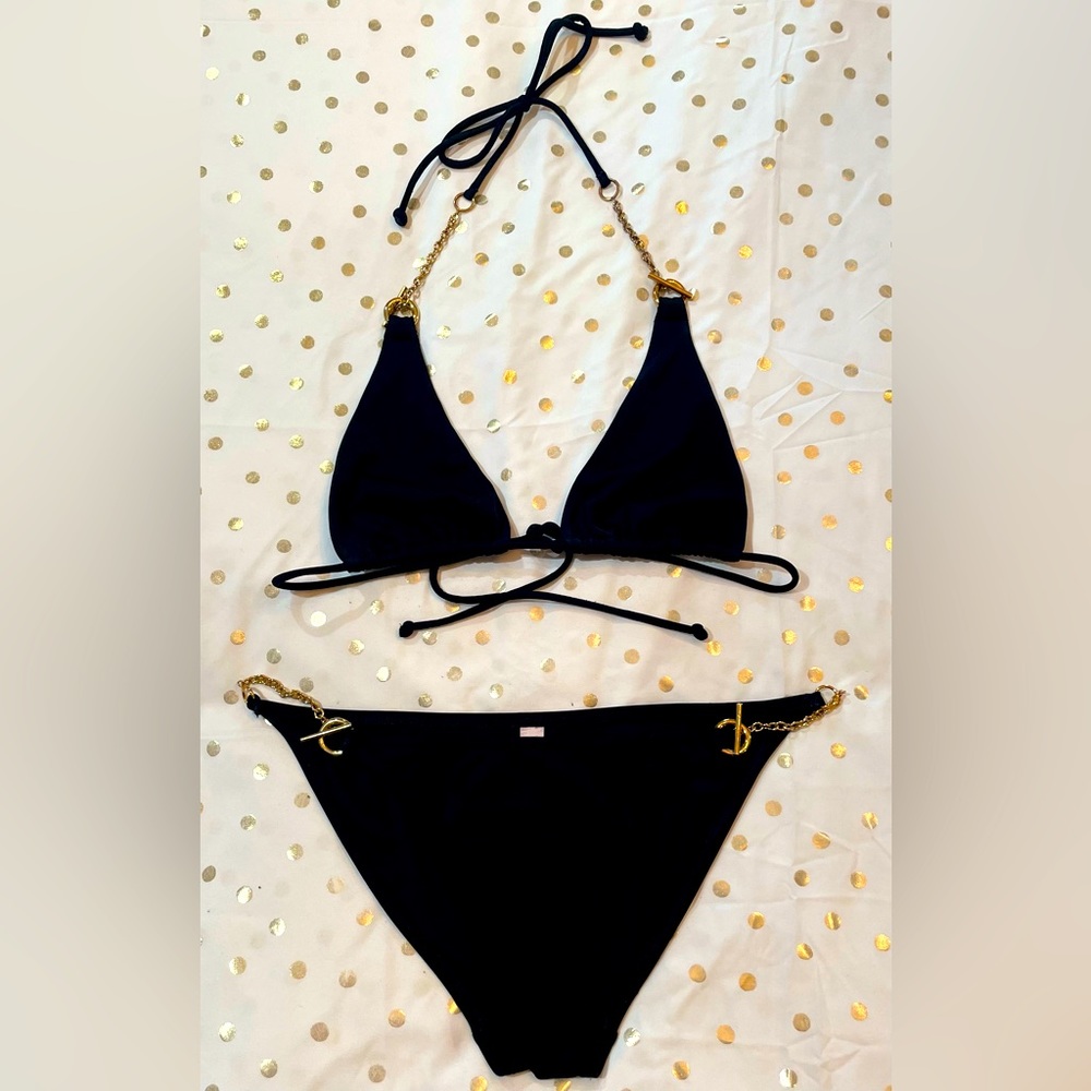Guc Victoria’s Secret Bikini With Gold Hardware Sz M Gem